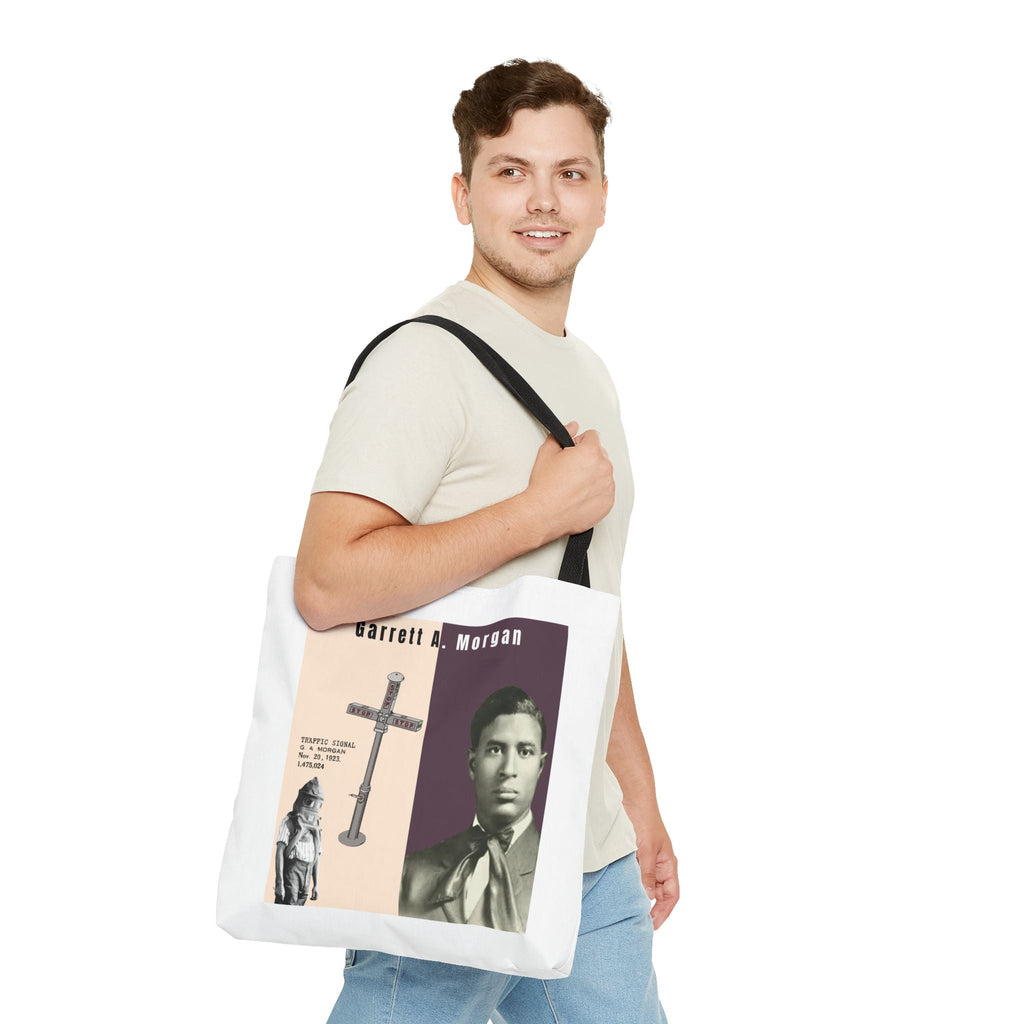 Garrett A. Morgan Historical Portrait Tote Bag (White)