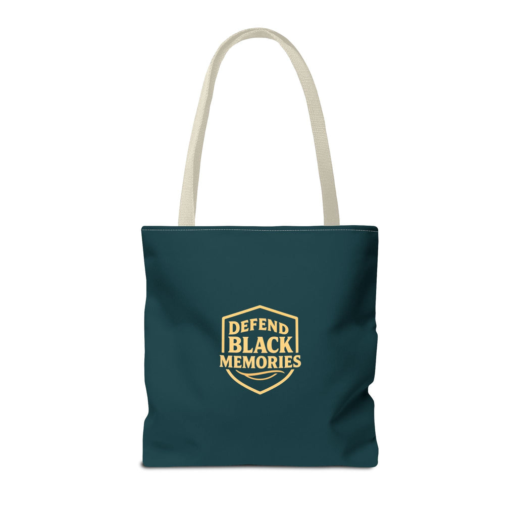 Elijah McCoy 'The Real McCoy' Tote Bag — Inspirational History Tribute (Muted Teal)