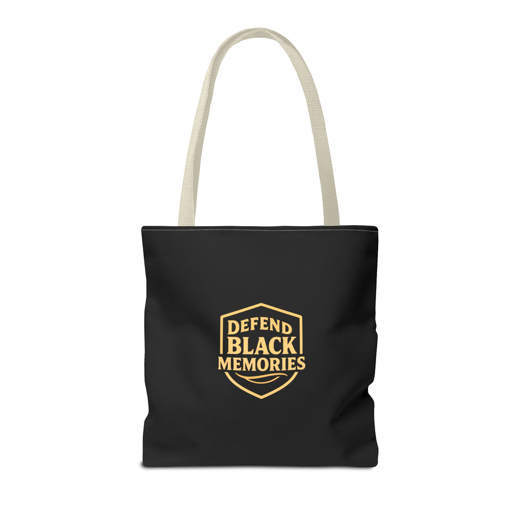 Tubman-Truth Brooch Graphic Tote Bag (Black)