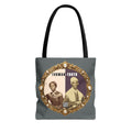 Tubman-Truth Brooch Graphic Tote Bag (Dark grey)