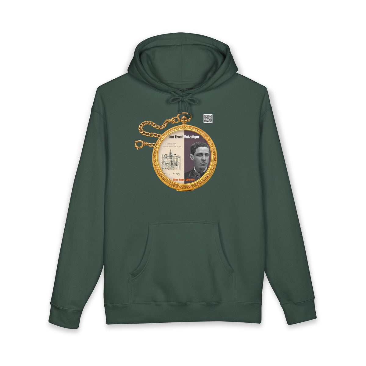 Jan Ernst Matzeliger Historical Portrait Pocket Watch Hoodie