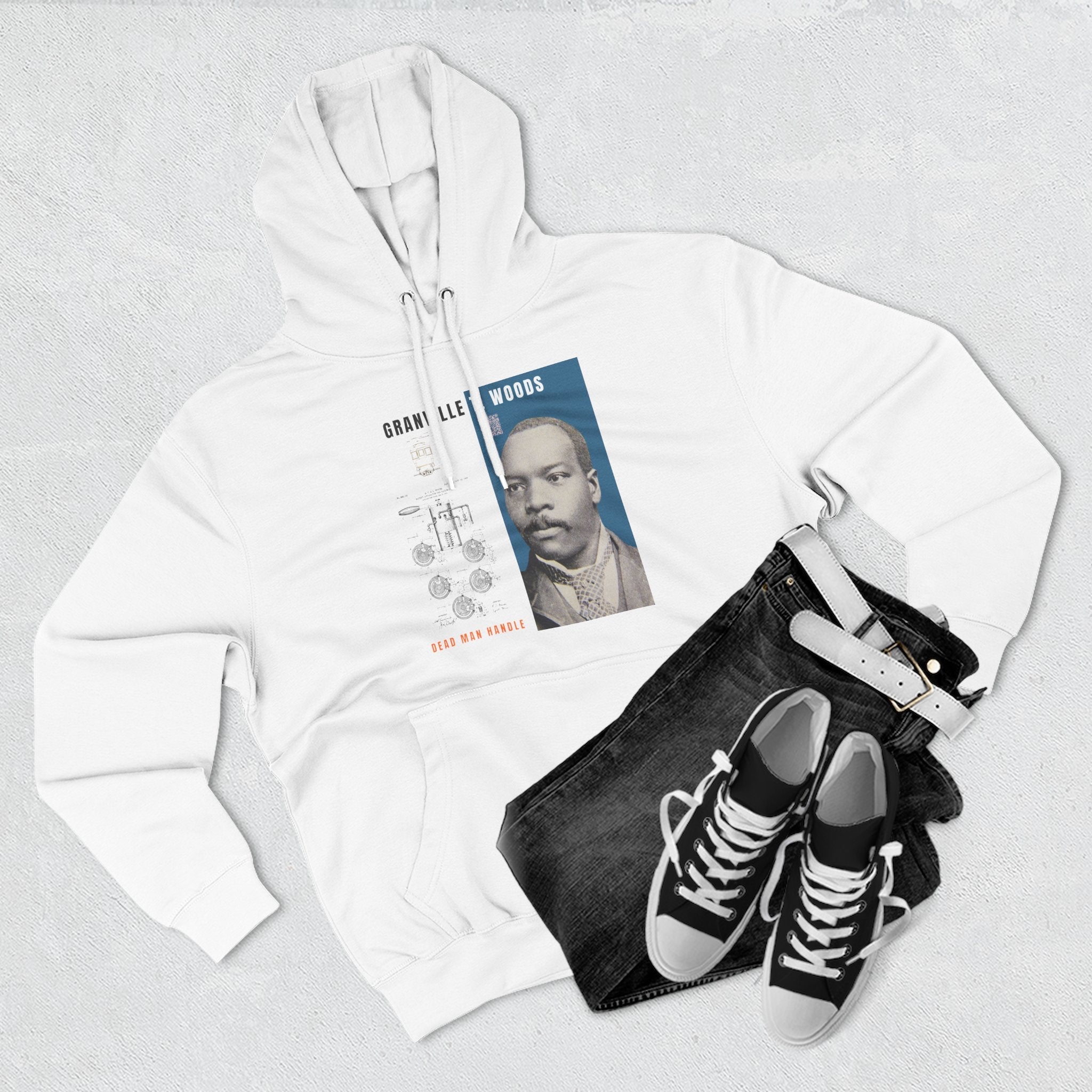 Granville T. Woods, Three-panel Historical Portrait Hoodie