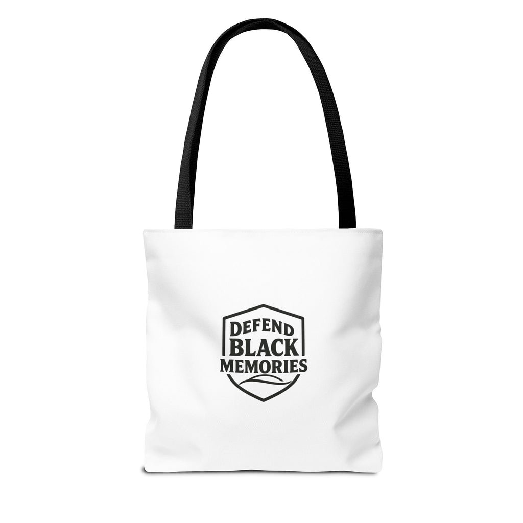 Tubman-Truth Brooch Graphic Tote Bag (White)