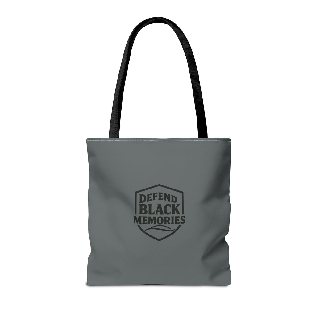 Tubman-Truth Brooch Graphic Tote Bag (Dark grey)