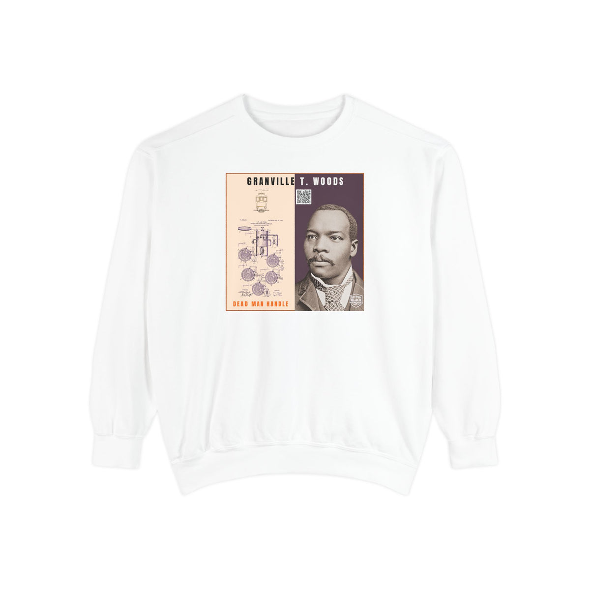 Granville T. Woods, Unisex, Historical Portrait Crewneck Sweatshirt (City Champs)