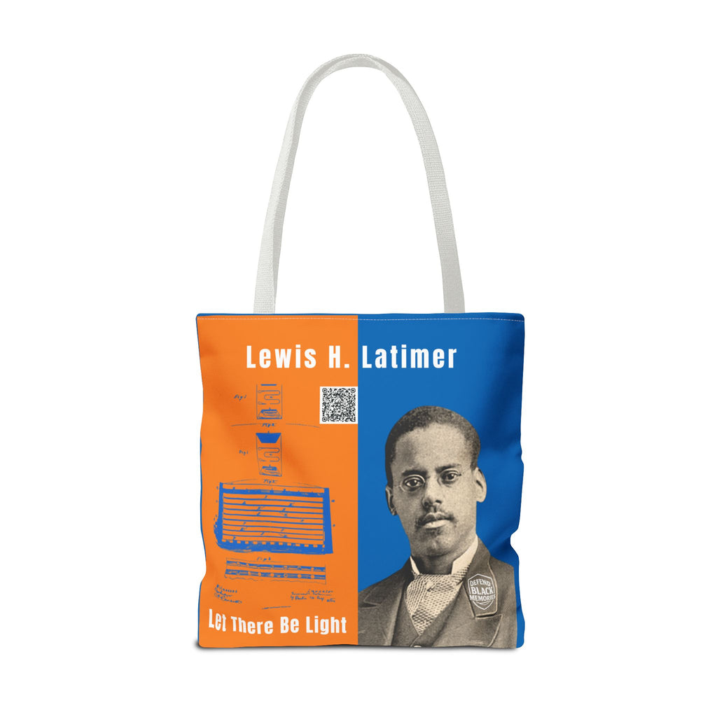 Lewis H. Latimer, Historical Portrait Tote Bag (Double Side City Champs Blue)
