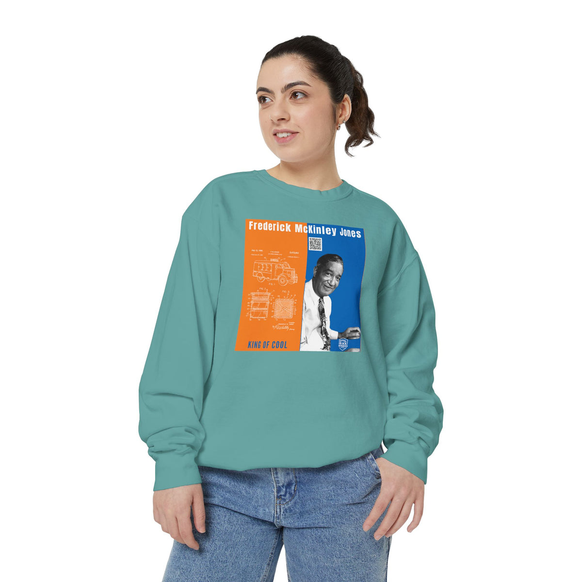 Frederick McKinley Jones, Unisex, Garment-Dyed Sweatshirt (City Champs)