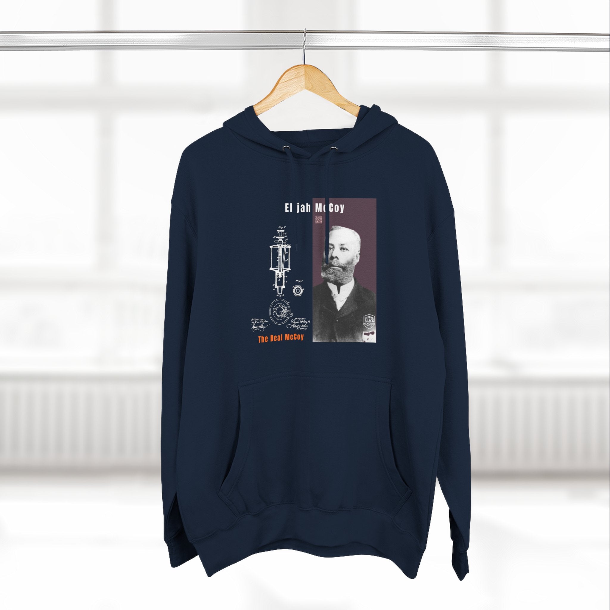 Granville T. Woods, Three-panel Historical Portrait Hoodie (City Champs)