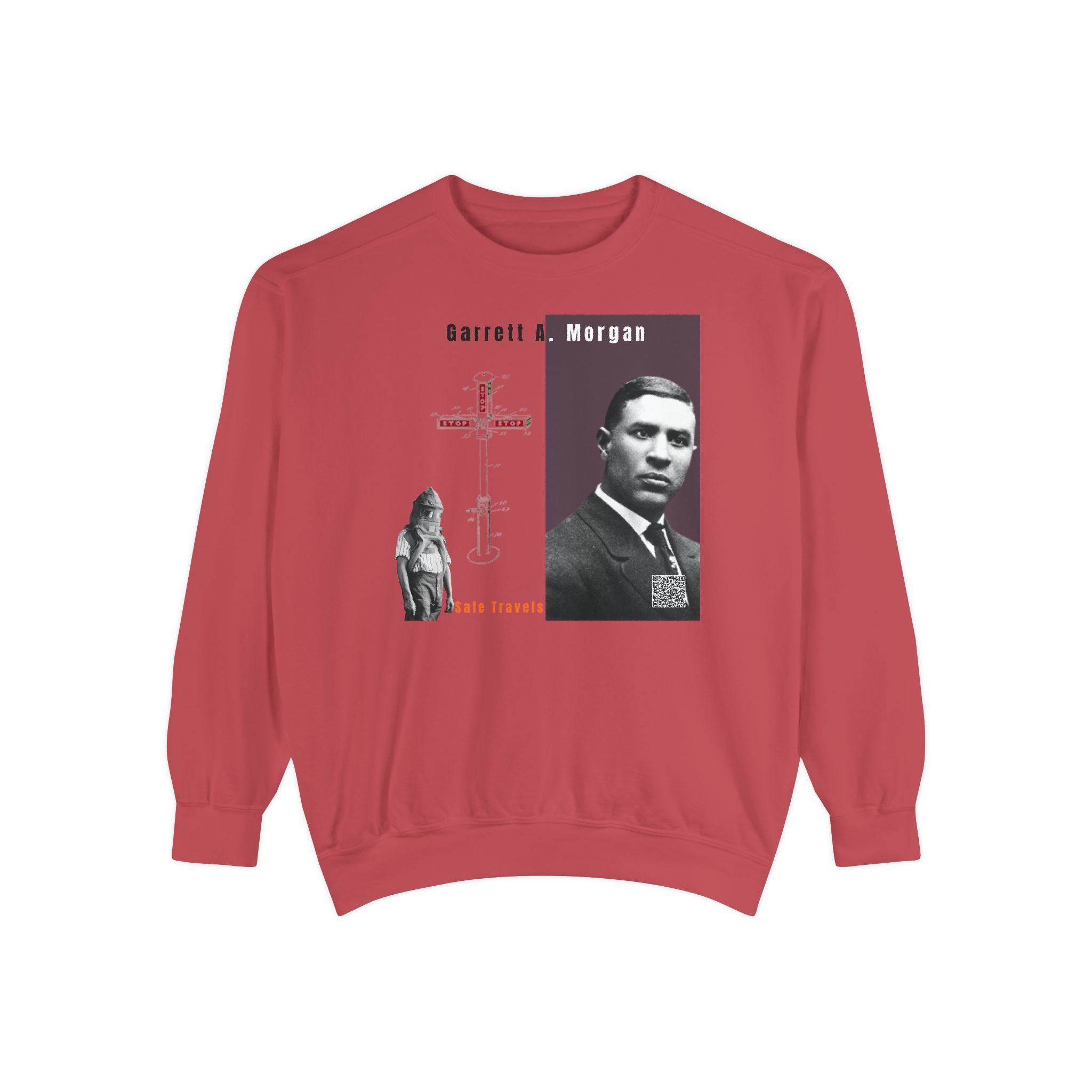 Defend Black Memories: Garrett A. Morgan Unisex Garment-Dyed Sweatshirt