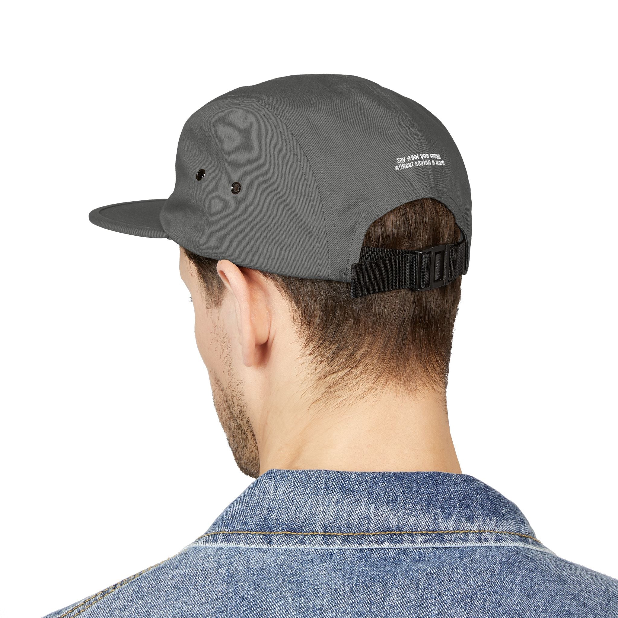 Embroidered Logo 5-Panel Cap