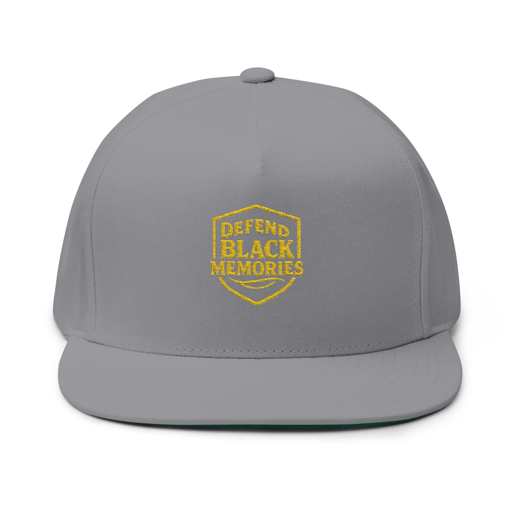 Defend Black Memories Flat Bill Cap (Embroidery)