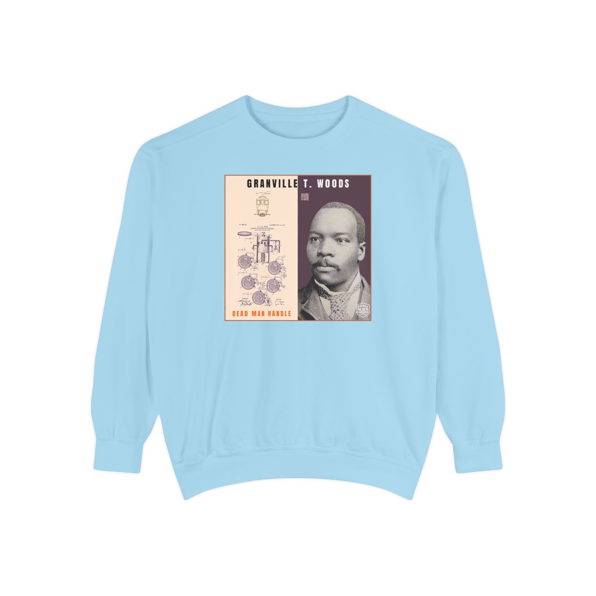 Granville T. Woods, Unisex, Historical Portrait Crewneck Sweatshirt (City Champs)