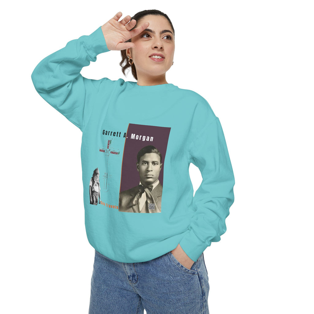 Garrett A. Morgan, Unisex, Garment-Dyed Sweatshirt