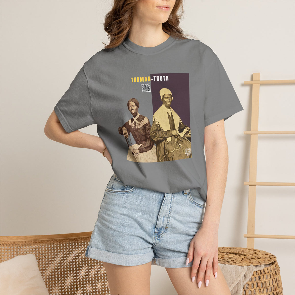 Tubman-Truth Historical Portrait Graphic Tee (City Champs)