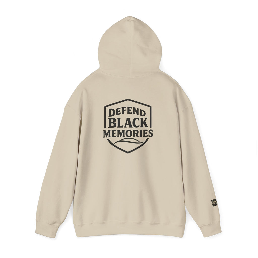 Defend Black Memories: Garrett A. Morgan Tribute Hoodie Big Back Logo Graphic Sweatshirt