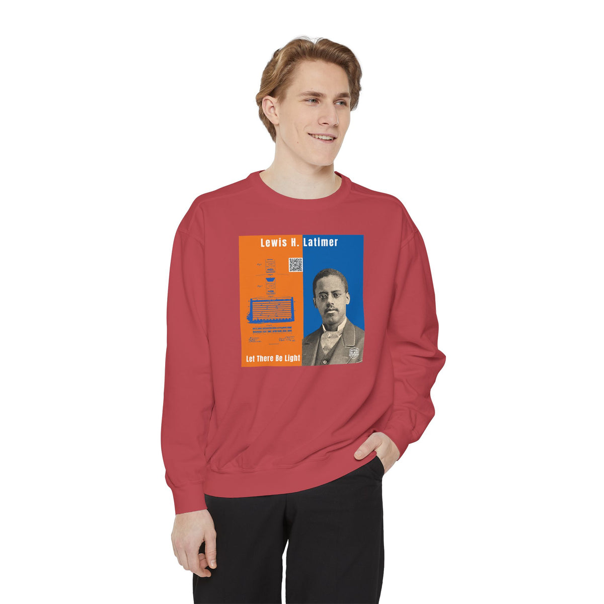 Lewis Latimer Unisex Garment-Dyed Sweatshirt (City Champs)