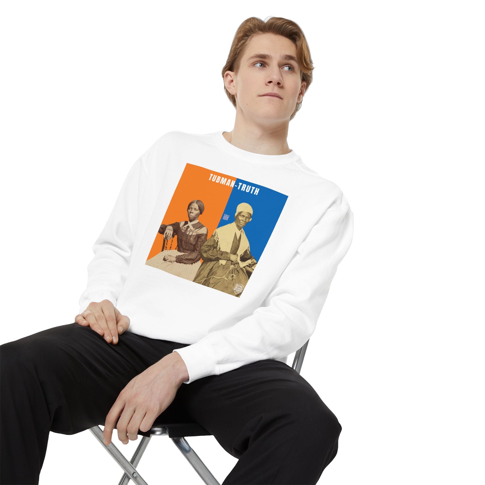 Tubman-Truth, Unisex, Garment-Dyed Sweatshirt (City Champs)