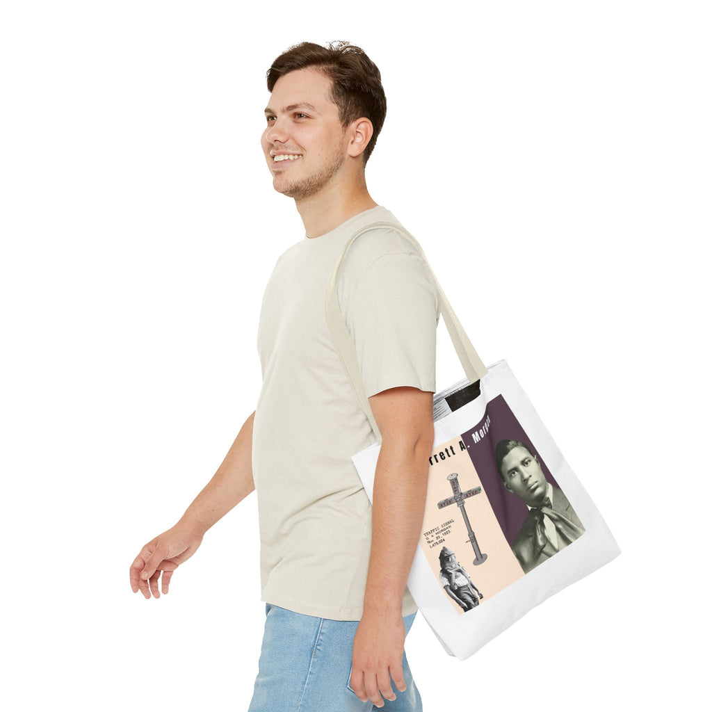 Garrett A. Morgan Historical Portrait Tote Bag (White)
