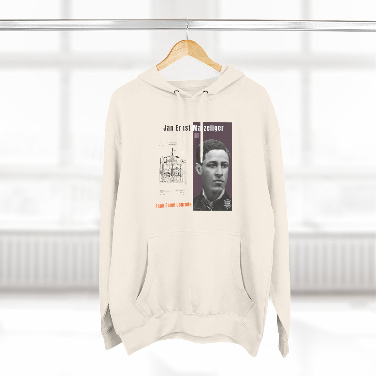 Jan E. Matzeliger Three-Panel Historic Portrait Hoodie (City Champs)