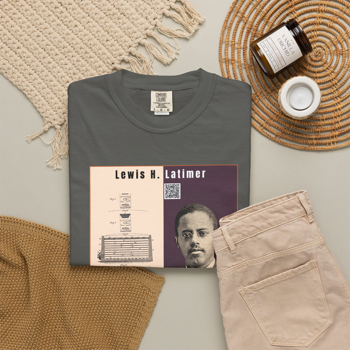 Lewis H. Latimer, Unisex, Historical Portrait T-shirt (City Champs)