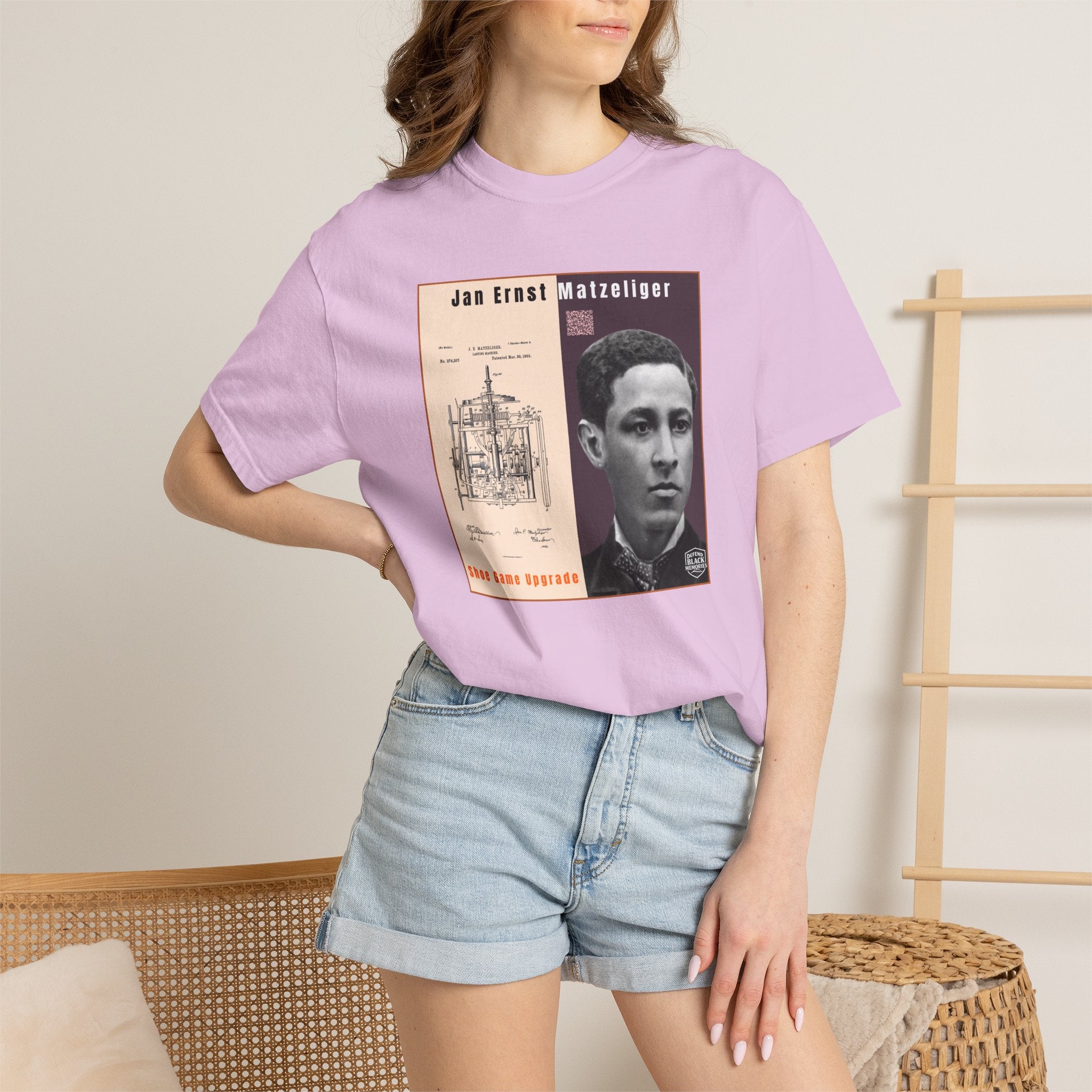 Jan Ernst Matzeliger Portrait T-Shirt – Historical Inventor Graphic Tee (City Champs)