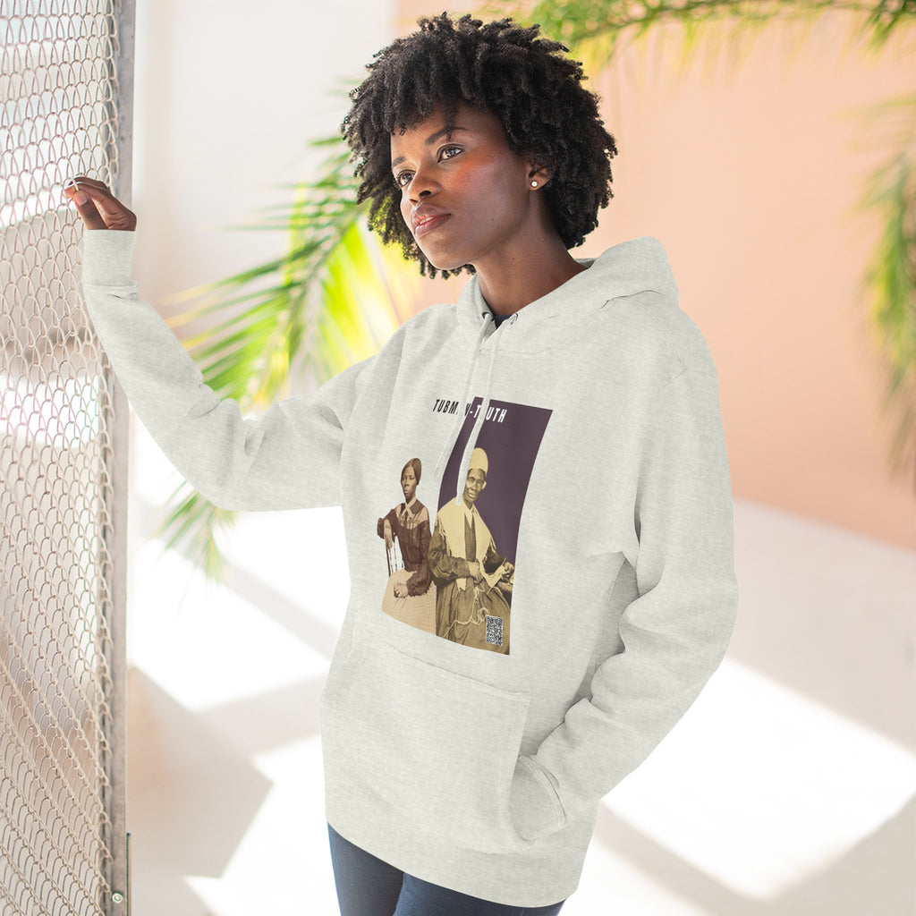 Tubman-Truth Three-panel, Historical Portrait Hoodie