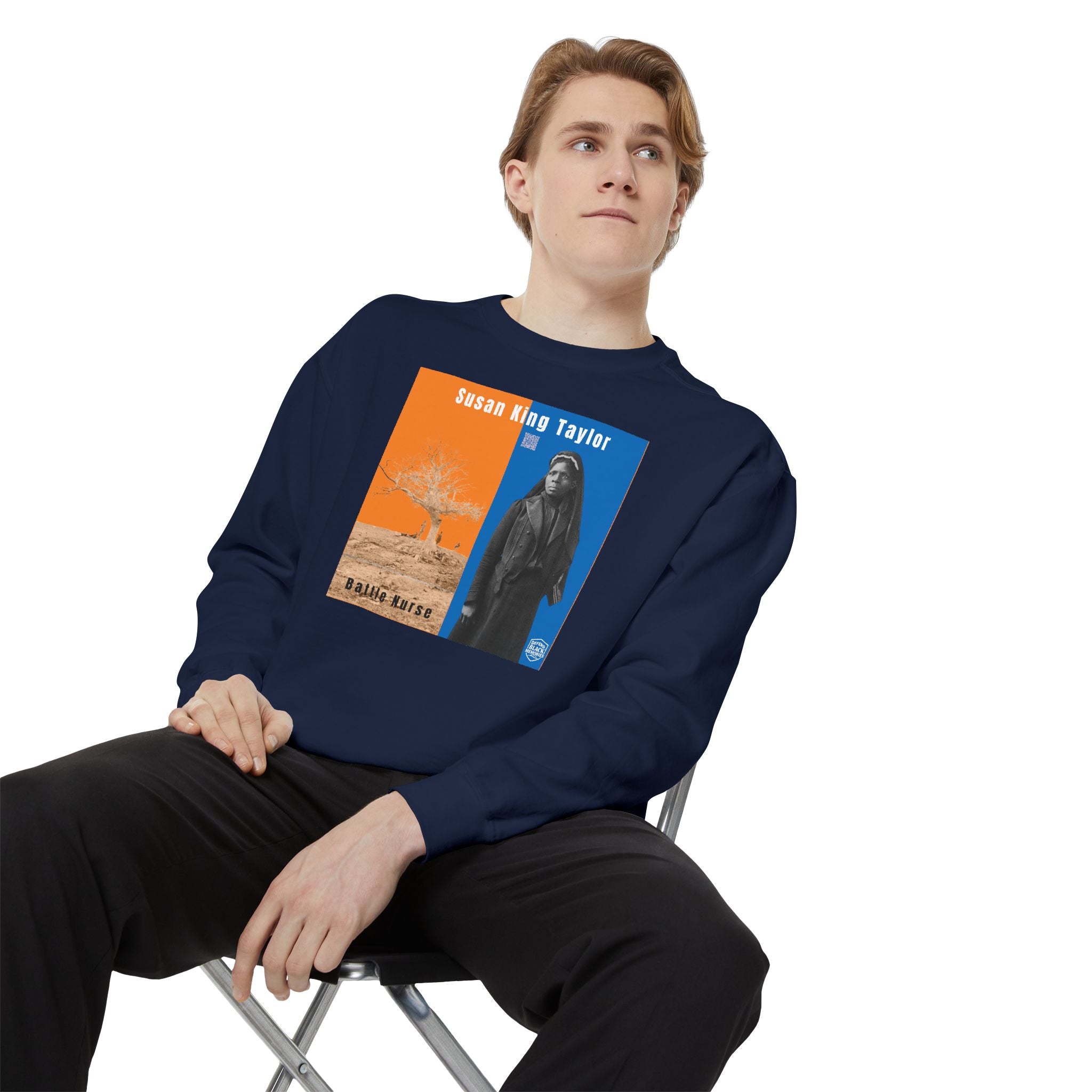 Susie King Taylor: Unisex Garment-Dyed Sweatshirt (City Champs)