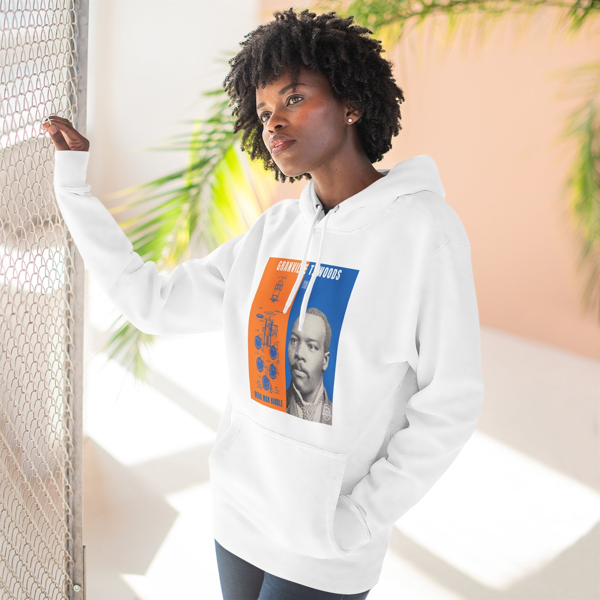 Granville T. Woods, Three-panel Historical Portrait Hoodie (City Champs)
