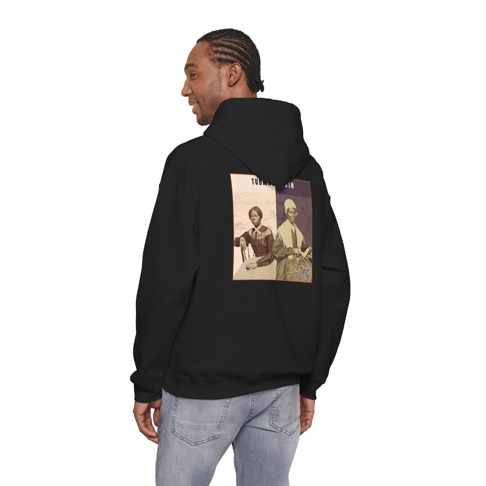 Tubman-Truth, Unisex, Historical Portrait, Heavy Blend™ Hooded Sweatshirt