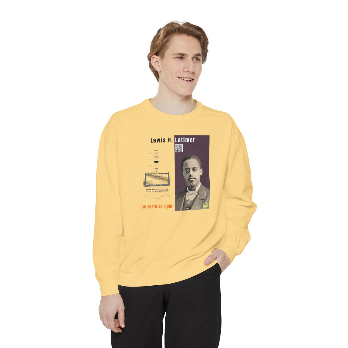 Lewis Latimer Unisex Garment-Dyed Sweatshirt (City Champs)