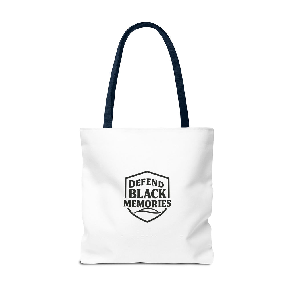 Tubman-Truth Brooch Graphic Tote Bag (White)