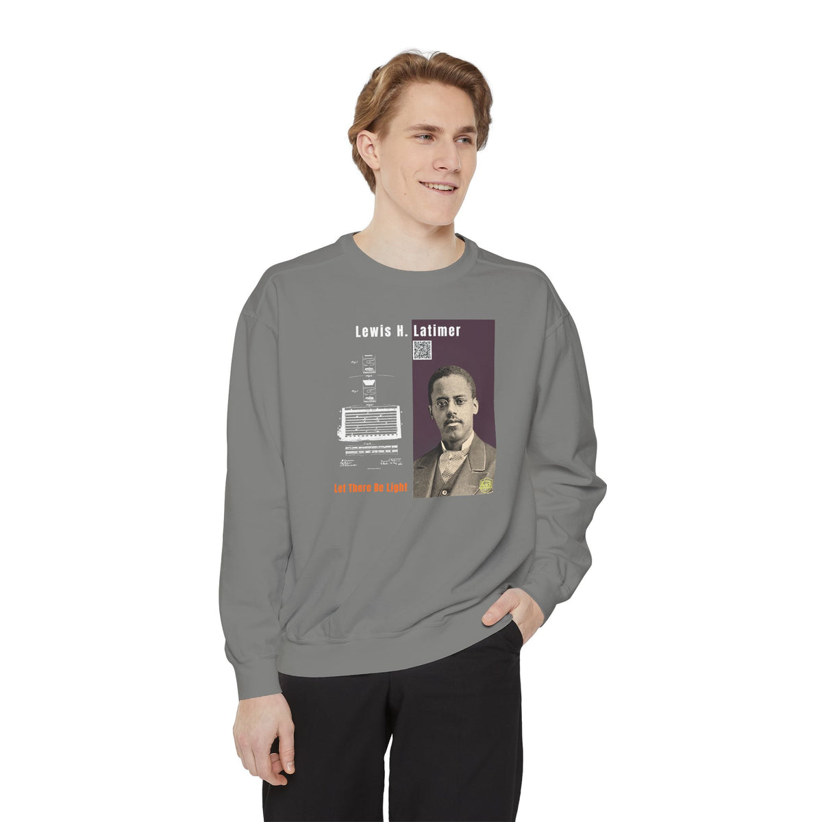 Lewis Latimer Unisex Garment-Dyed Sweatshirt (City Champs)