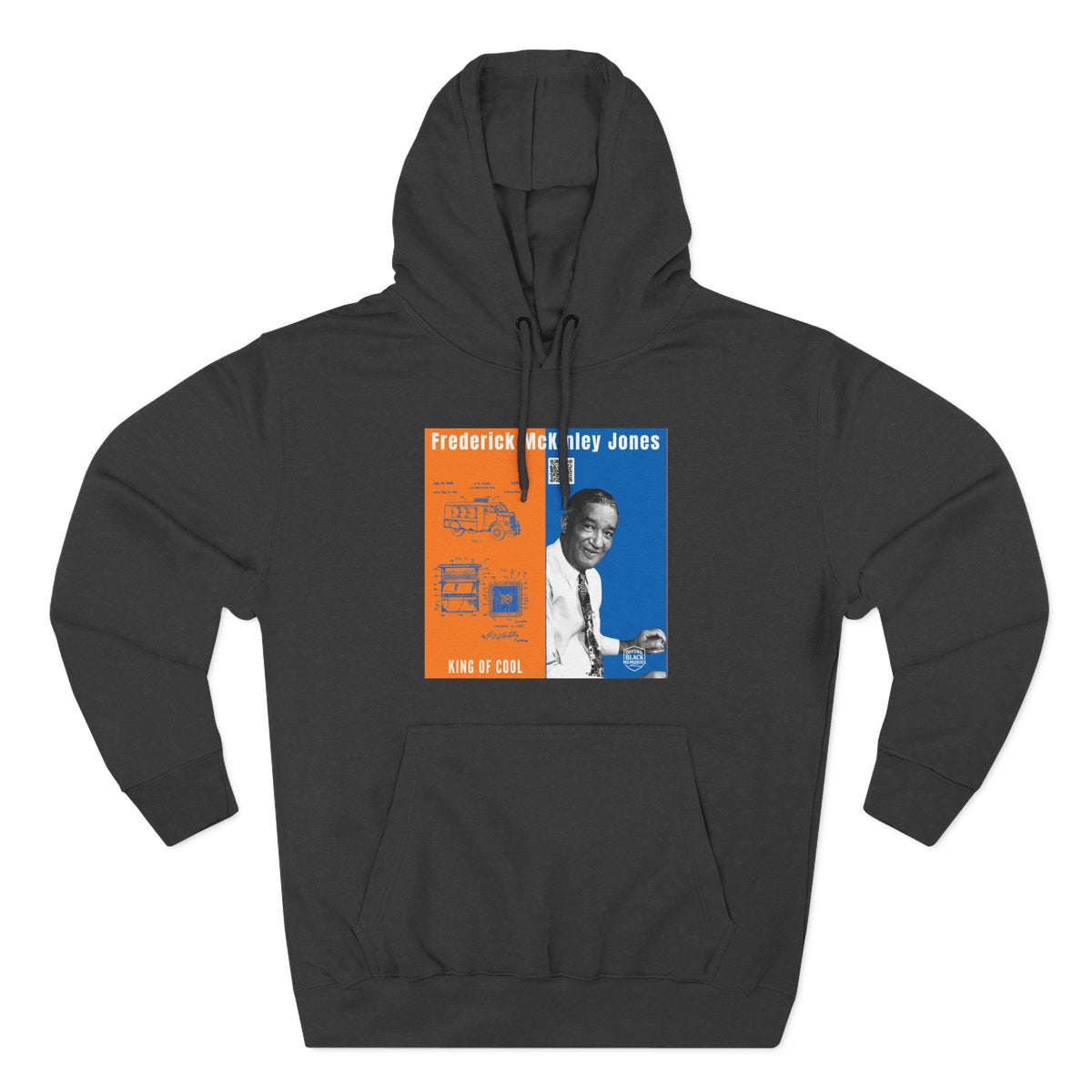 Frederick McKinley Jones, Unisex, Three-panel Historical Portrait Hoodie (City Champs)