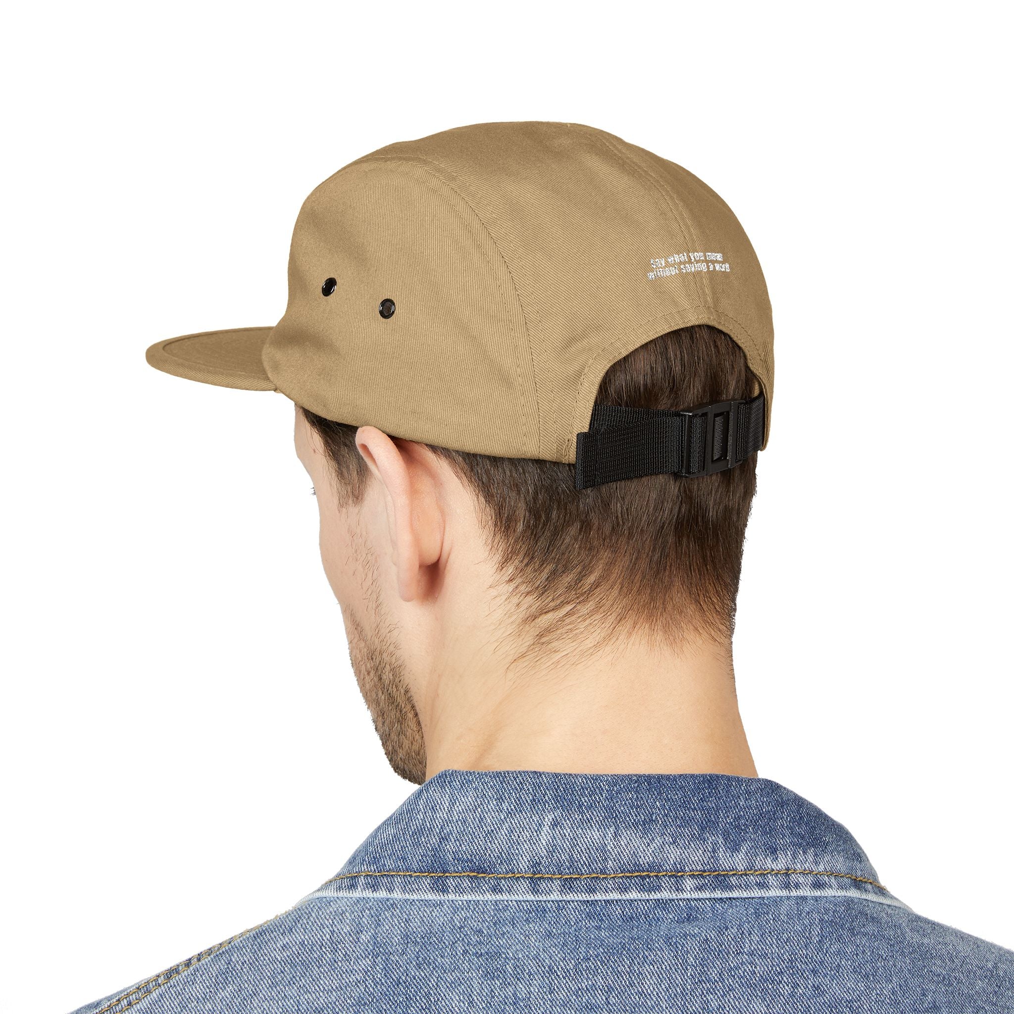 Embroidered Logo 5-Panel Cap
