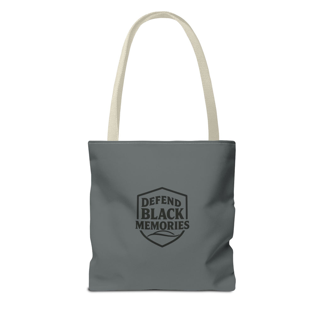 Tubman-Truth Brooch Graphic Tote Bag (Dark grey)