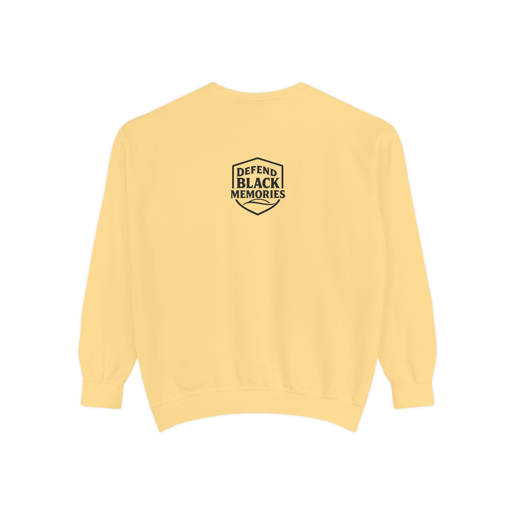 Defend Black Memories: Granville T. Woods Portrait Sweatshirt, Heritage Crewneck