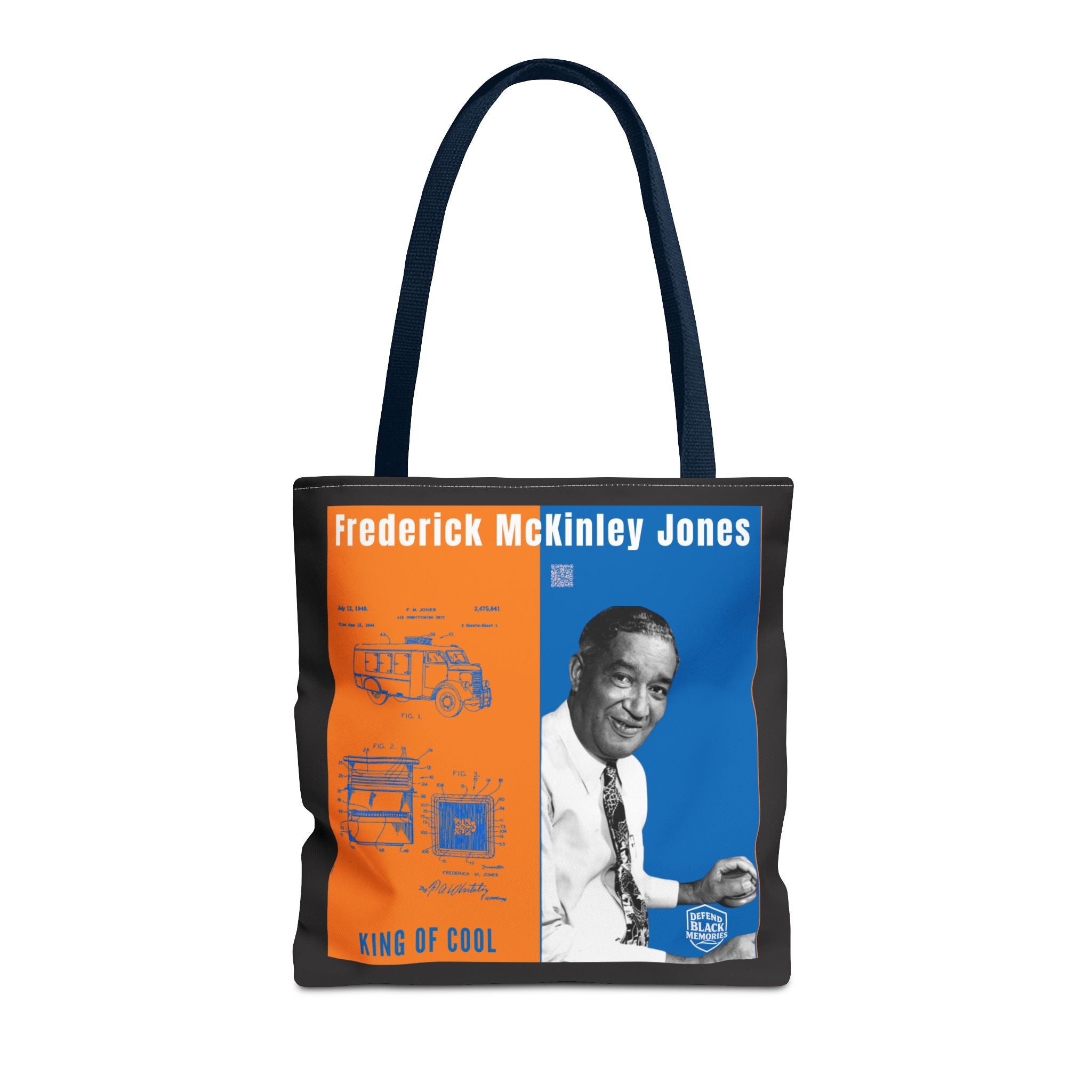 Frederick McKinley Jones, Historical Portrait Tote Bag (Black)