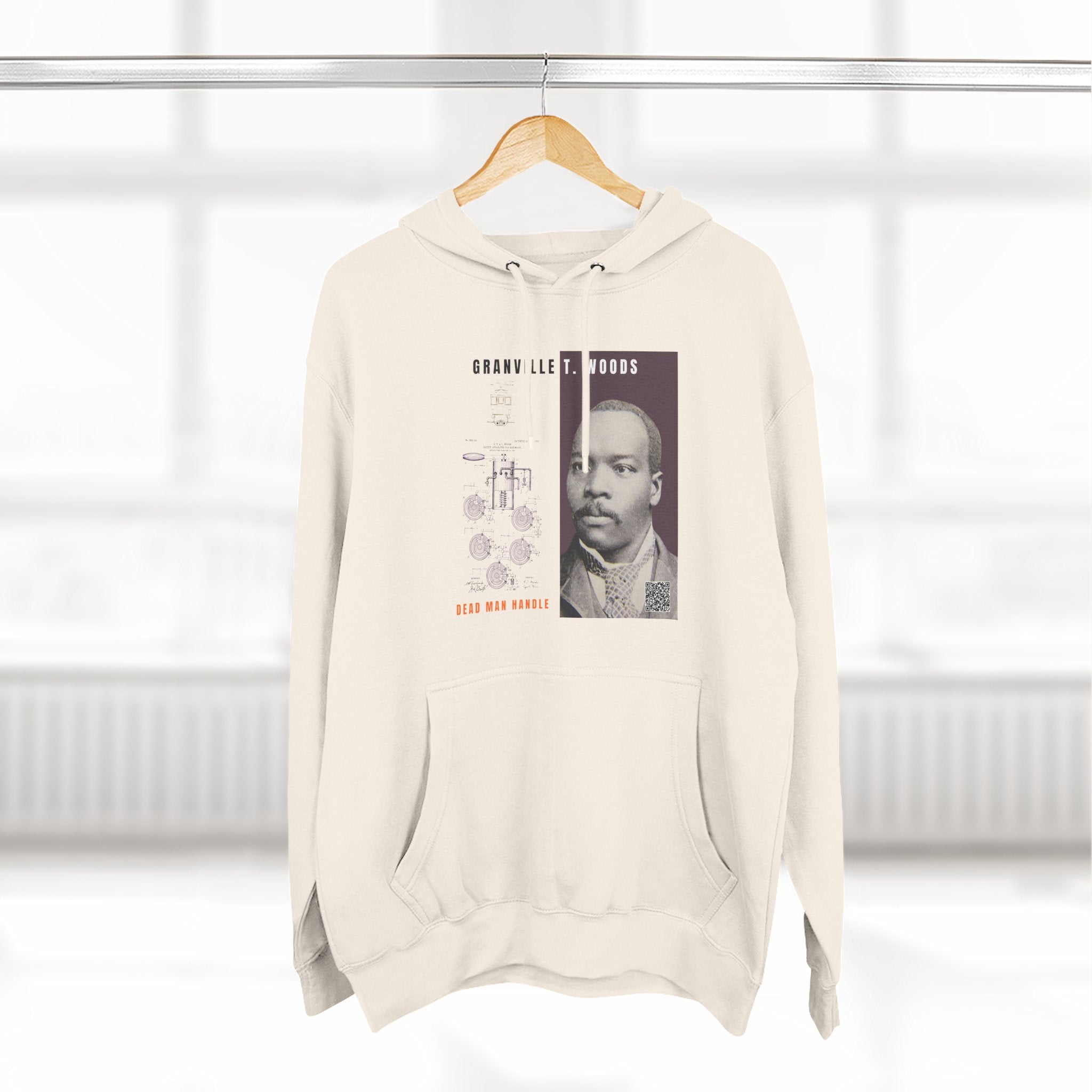 Granville T. Woods, Three-panel Historical Portrait Hoodie