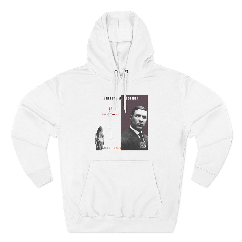 Defend Black Memories: Garrett A. Morgan Three-Panel Historic Black Portrait Hoodie