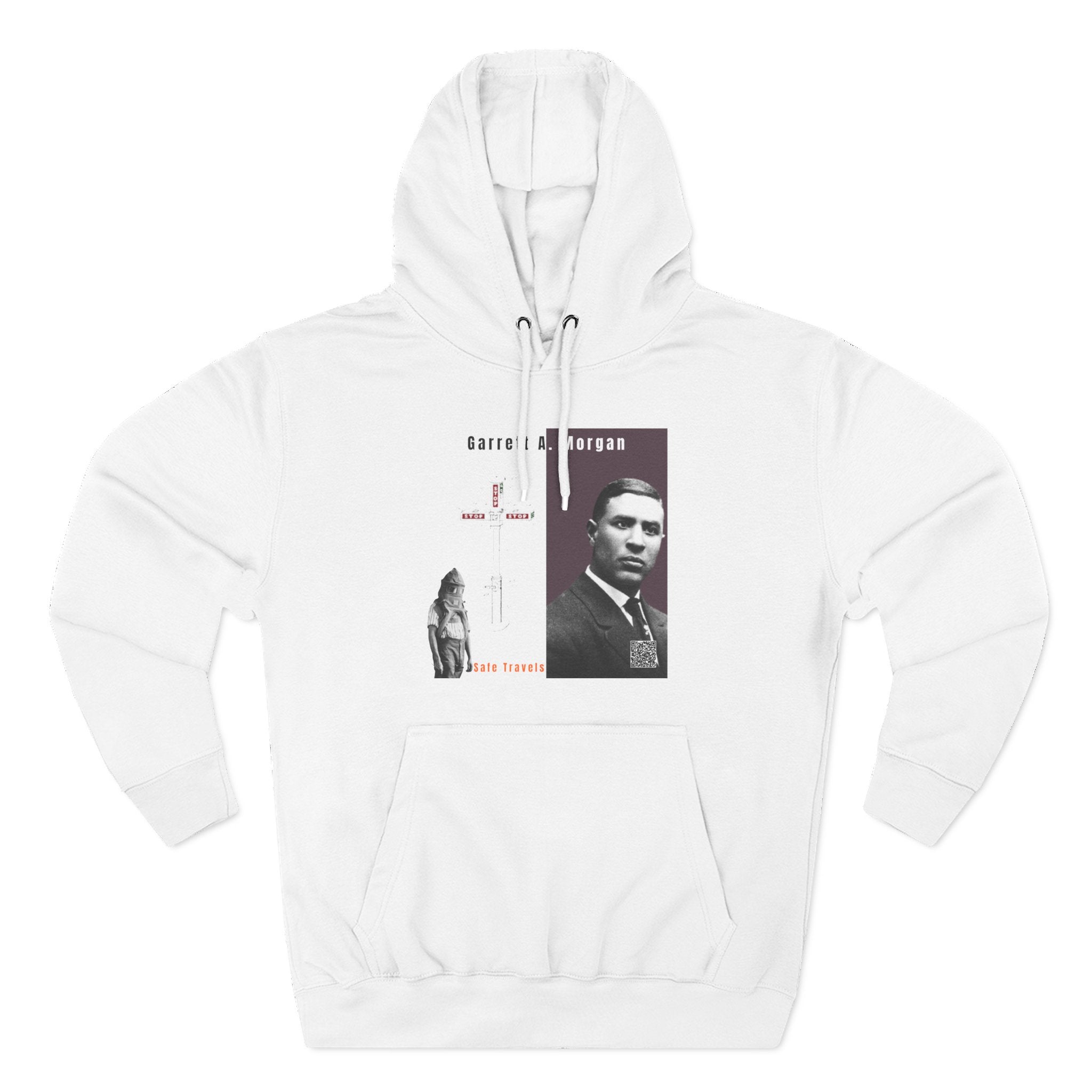 Defend Black Memories: Garrett A. Morgan Three-Panel Historic Black Portrait Hoodie