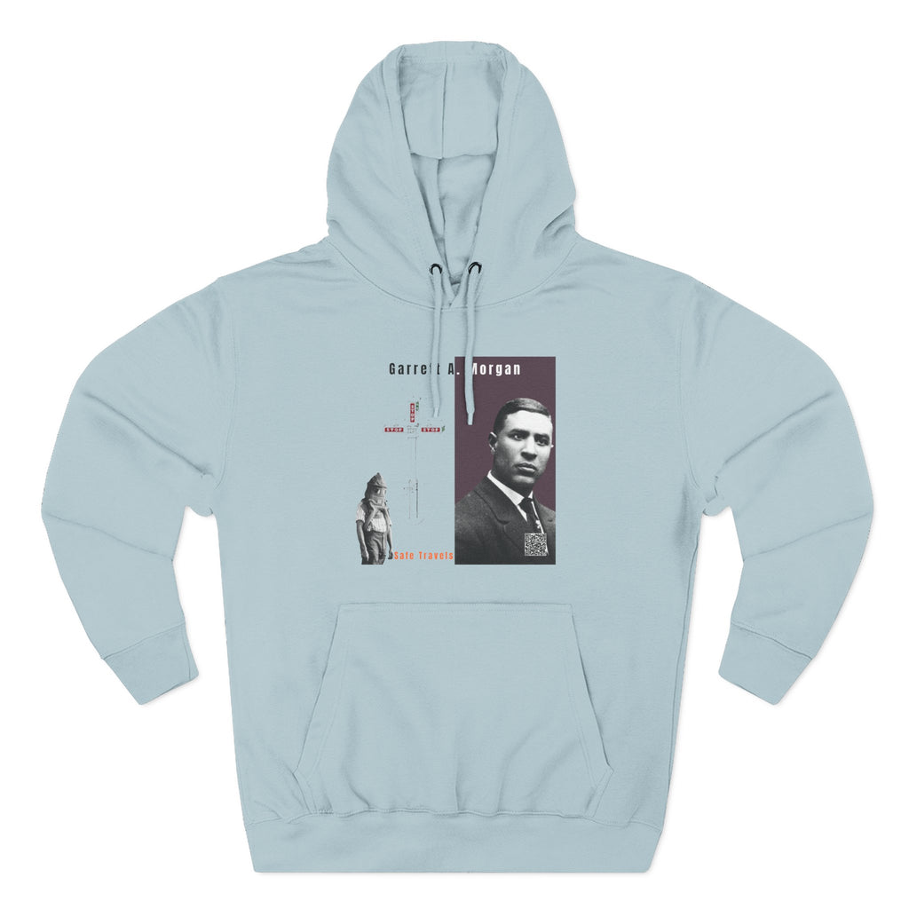 Defend Black Memories: Garrett A. Morgan Three-Panel Historic Black Portrait Hoodie