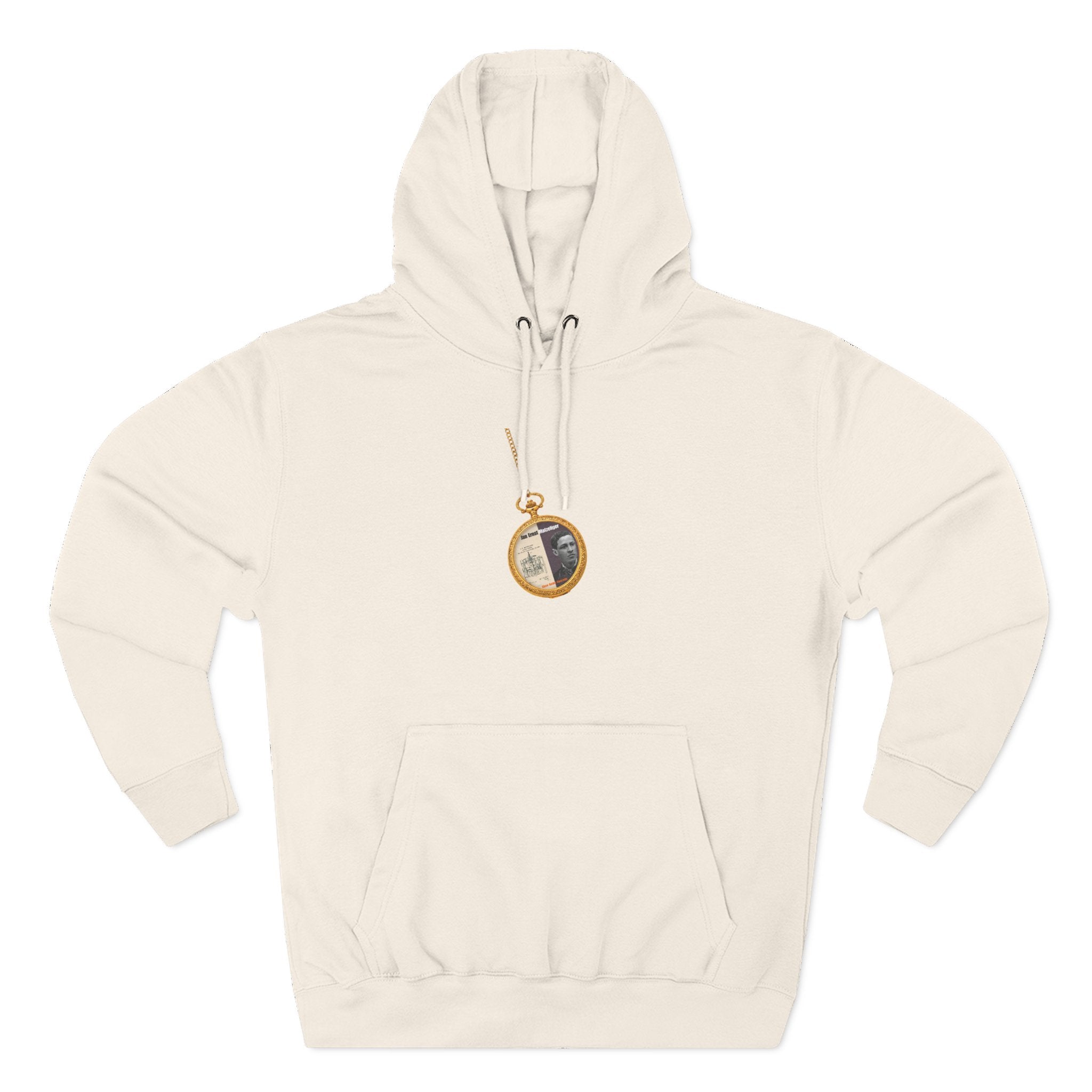 Jan Ernst Matzeliger Pocket Watch Three-Panel Historic Black Portrait Hoodie