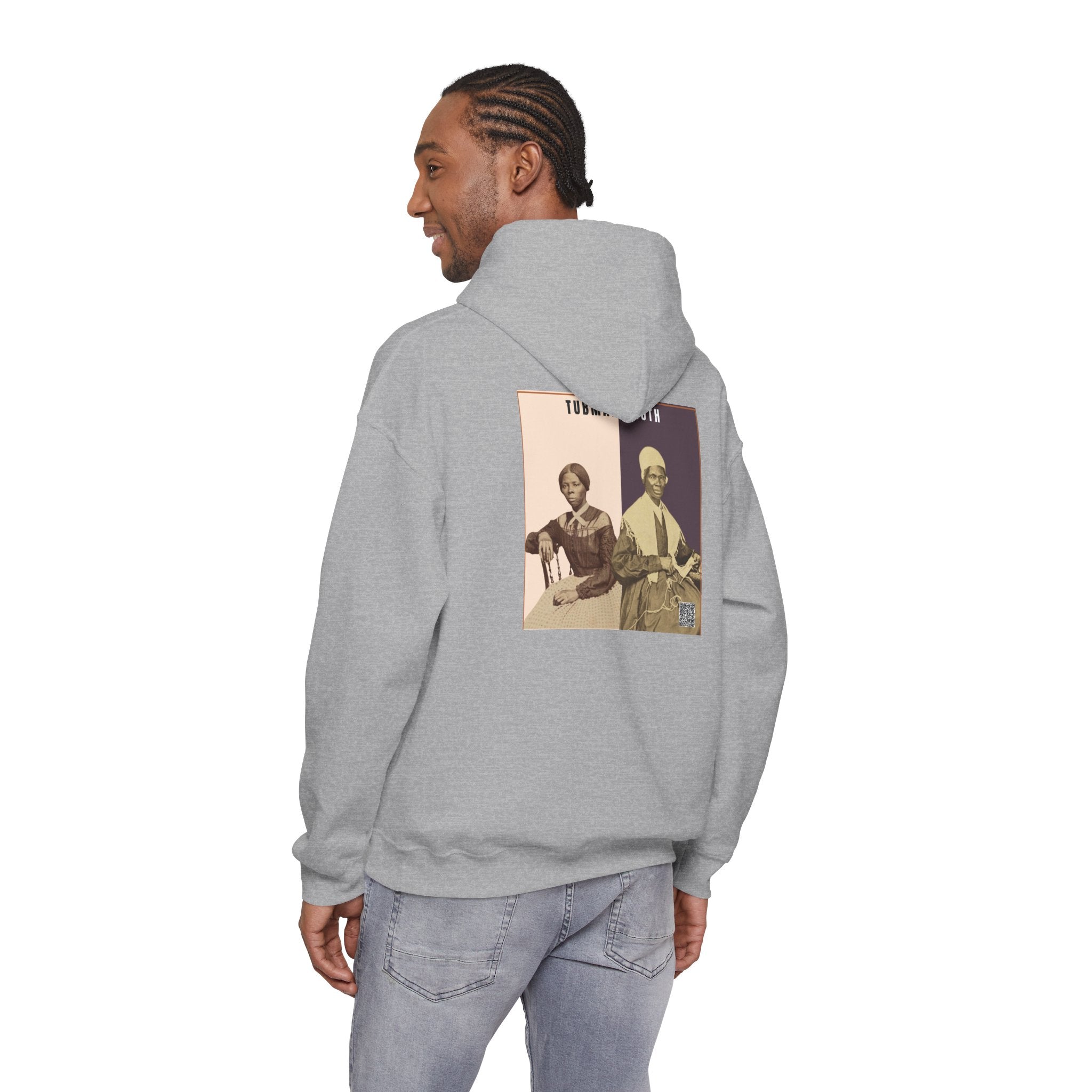 Tubman-Truth, Unisex, Historical Portrait, Heavy Blend™ Hooded Sweatshirt