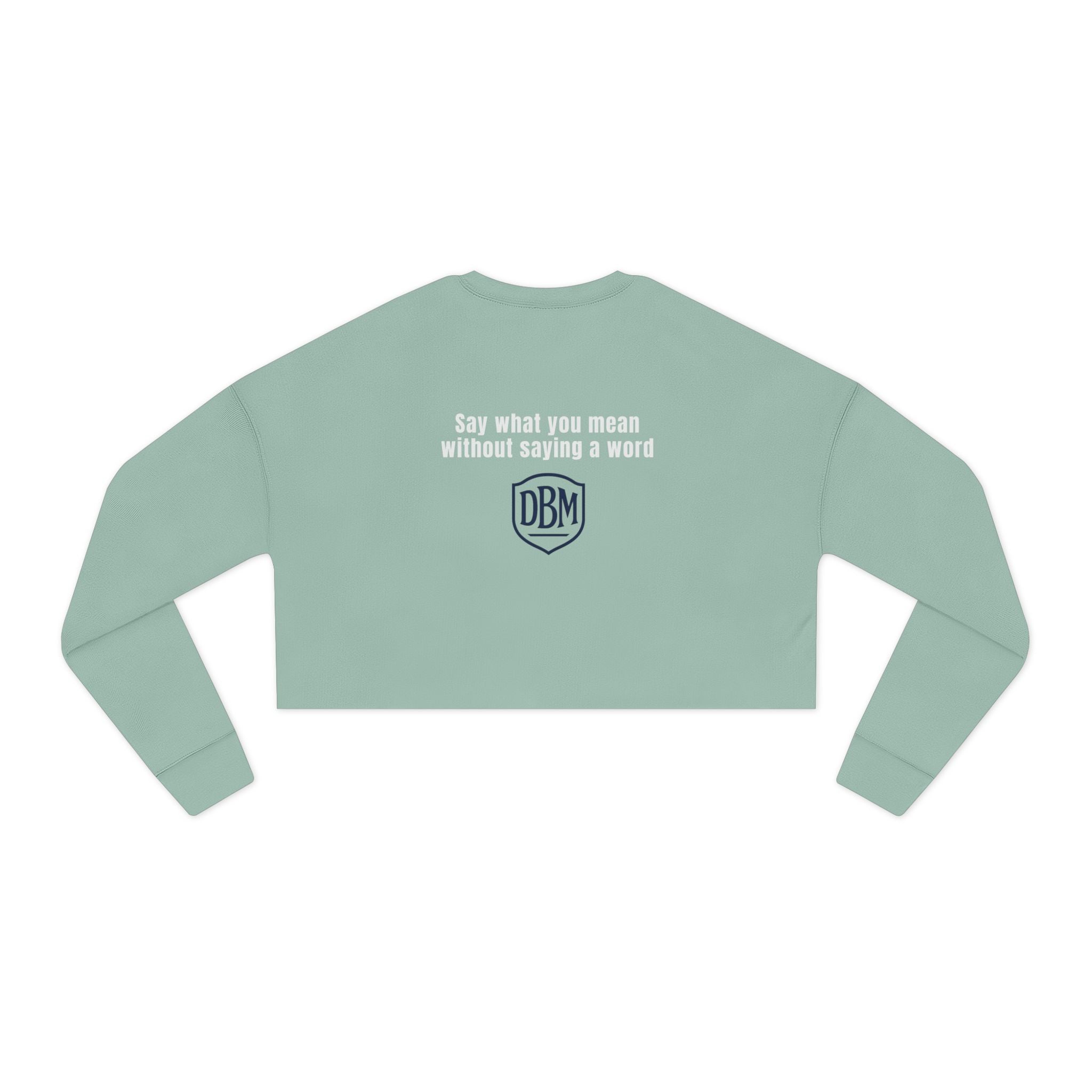 Tubman-Truth, Front Brooch Graphic, Women's Cropped Sweatshirt