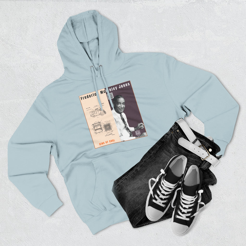 Frederick McKinley Jones, Unisex, Three-panel Historical Portrait Hoodie (City Champs)