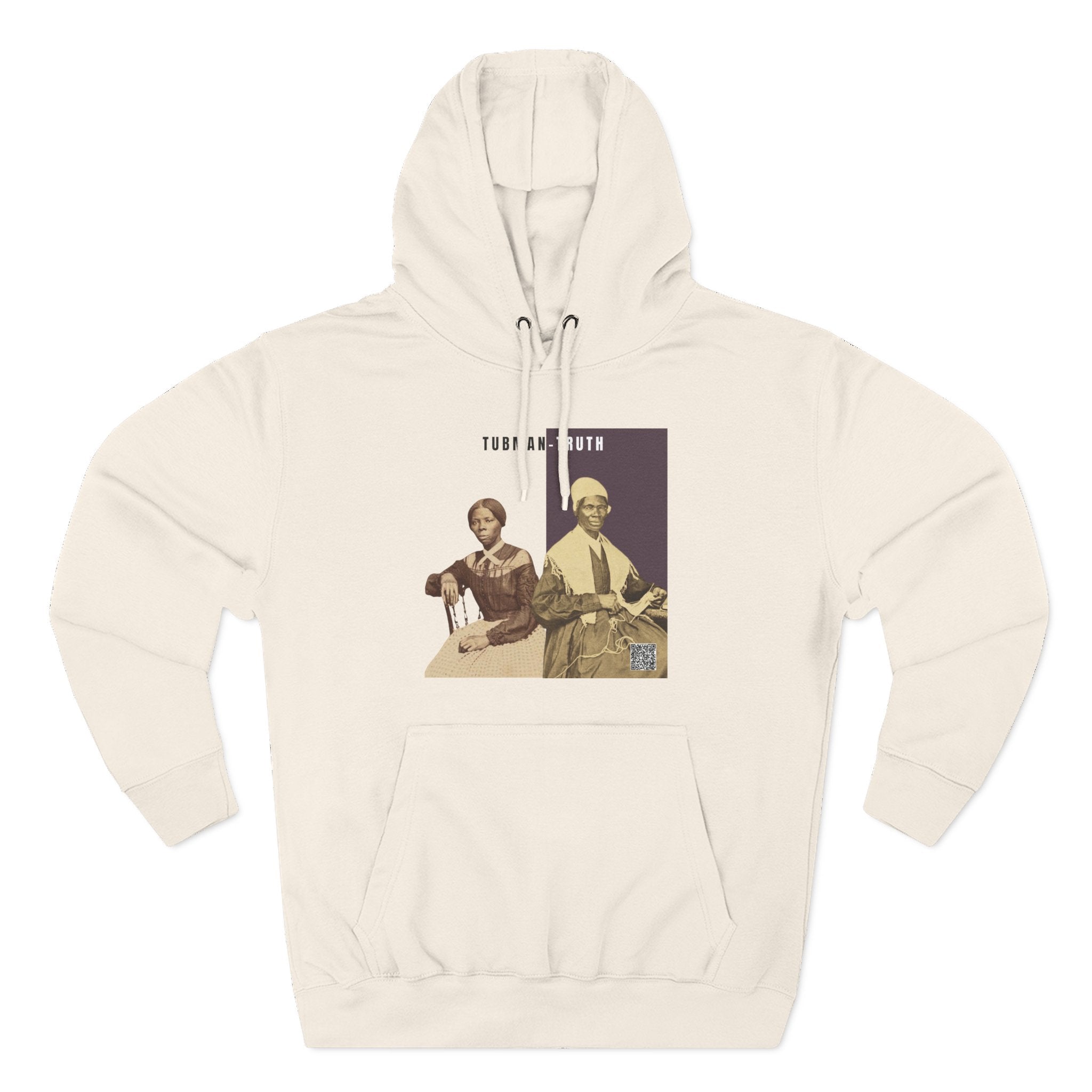 Tubman-Truth Three-panel, Historical Portrait Hoodie