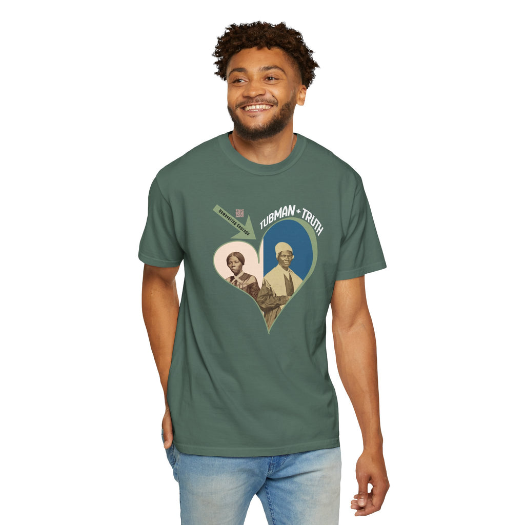 Harriet Tubman & Sojourner Truth, Heart Courage Inspirational Historical Women T‑Shirt