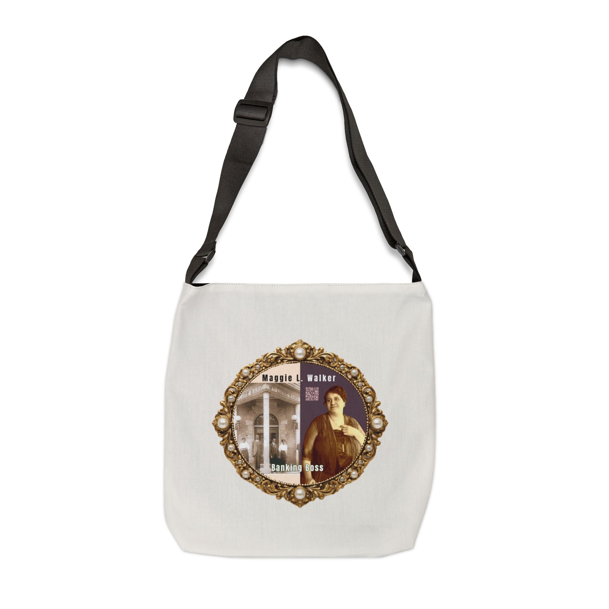 Maggie L Walker Brooch Logo Shoulder Bag (Cream Neutral)