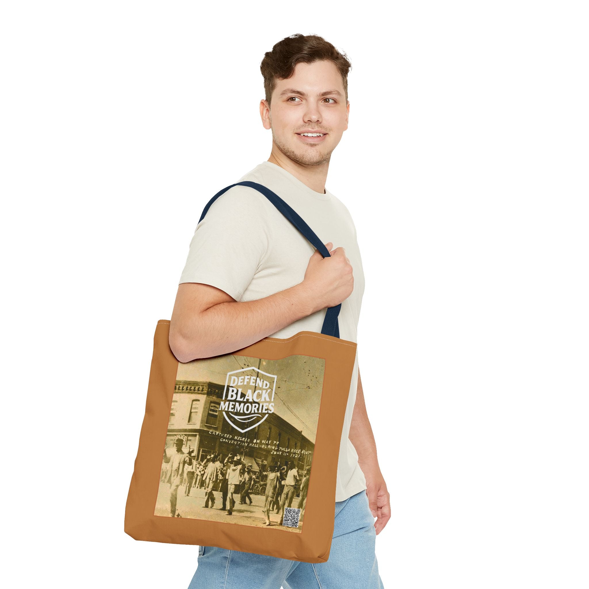 Tulsa Massacre Tote Bag (Light Brown)