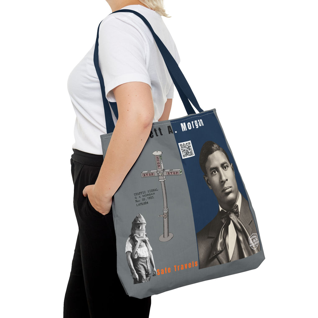 Garrett A. Morgan Historical Portrait Tote Bag (White)